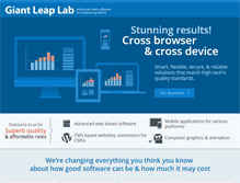 Tablet Screenshot of giantleaplab.com